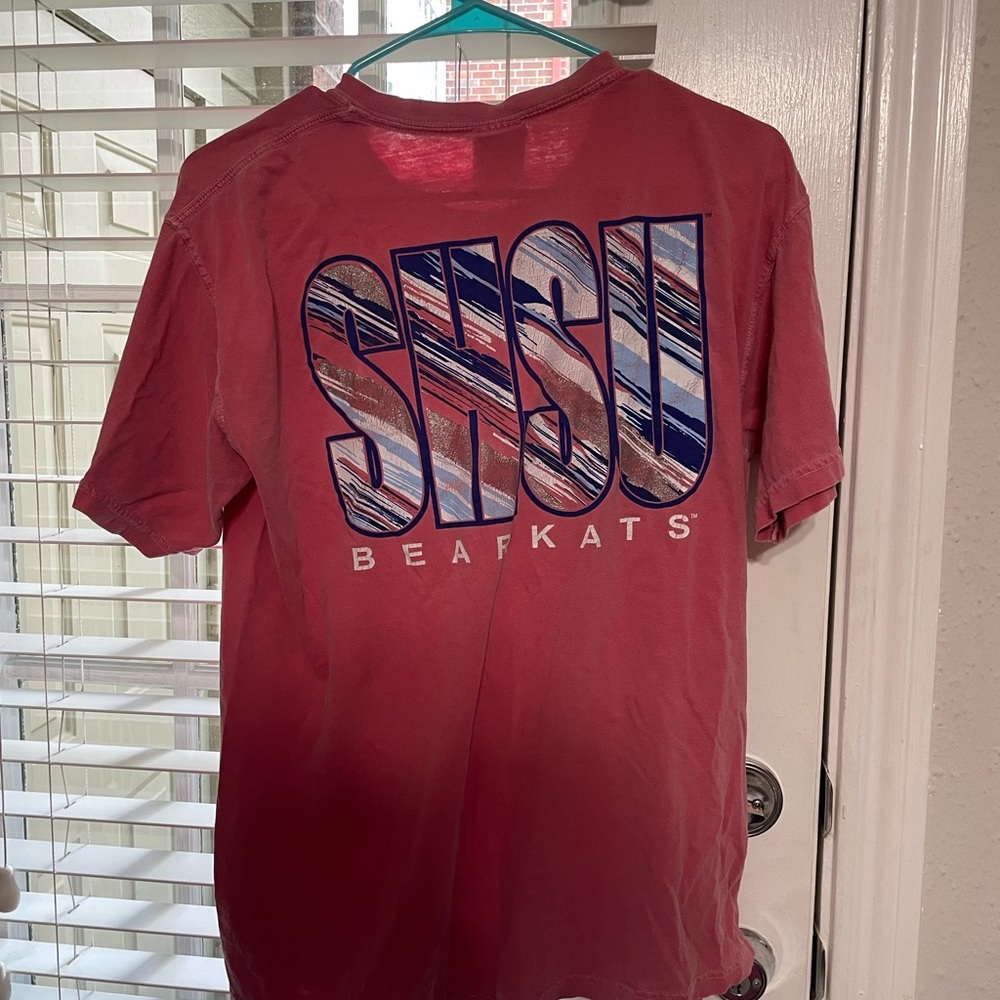 SHSU Bearkats Comfort Colors Coral Pink T-shirt
